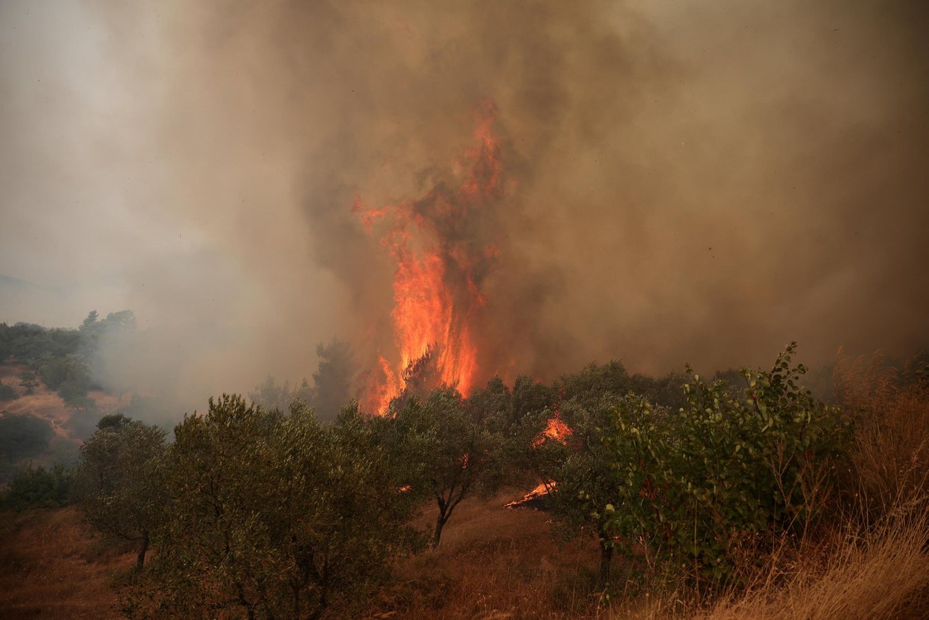 Collision de deux hélicoptères en Grèce en pleine lutte contre un incendie