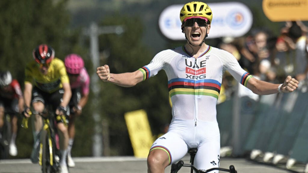 Tadej Pogacar remporte la troisième étape du Tour de France et reprend le maillot jaune